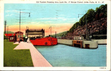 Oil Tanker Passing Thru Lock