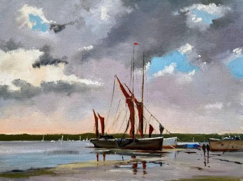 Thames barges orwell suffolk - barges,