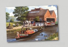 Fridge Magnet Canal Barge
