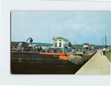 Postcard River Barge going