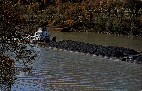 Coal barge morgantown - coal, west