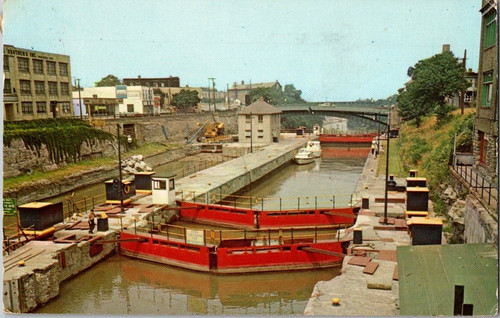 Gates locks erie barge - of, of