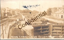 Real Photo Barge Canal Bridge