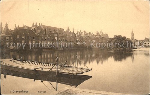 Gravenhage hofvijver barge - s-gravenhage,